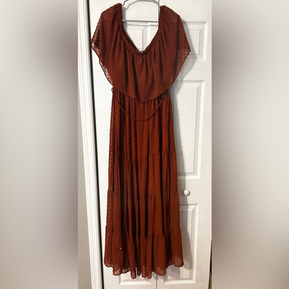Baltic Born Swiss Dot Maxi Dress